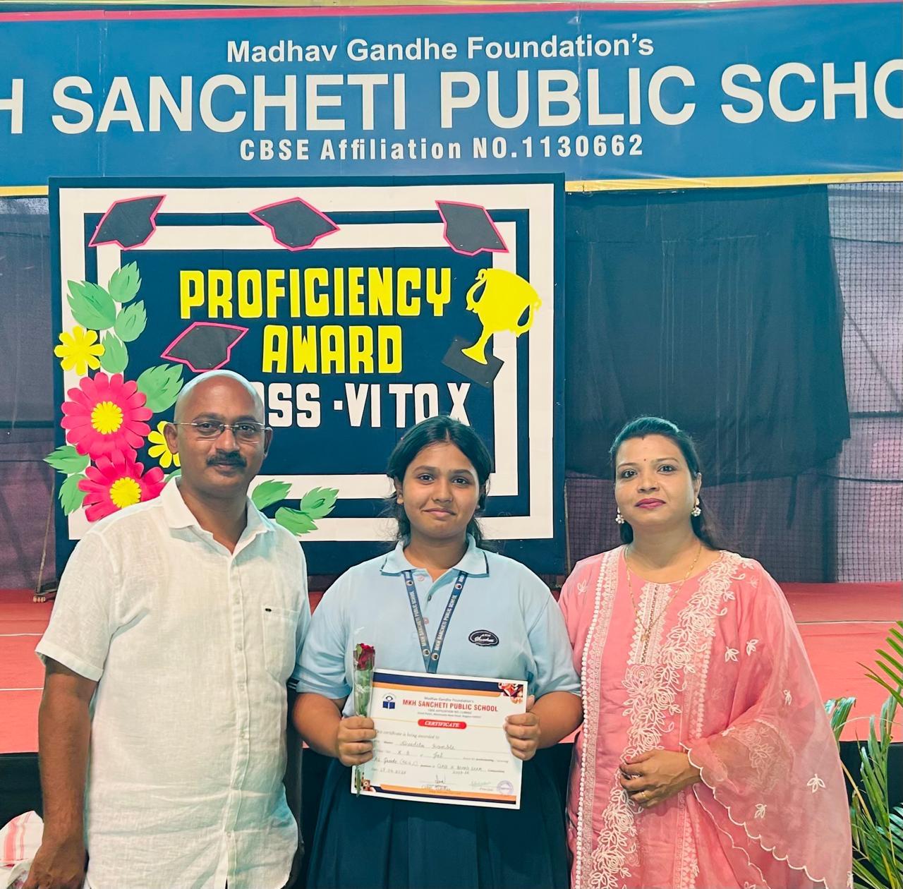 निवेदिता कांबळे हिचे CBSE 10 वीमध्ये 96.4% गुणांचे यश