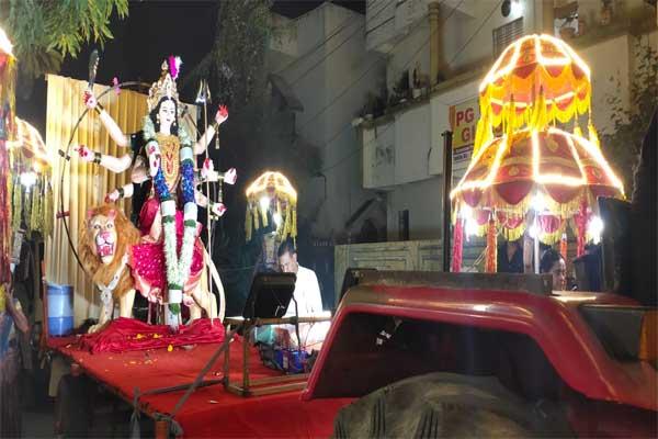 शासकीय प्रेस सोसायटीत नवरात्रोत्सवाची भव्य तयारी