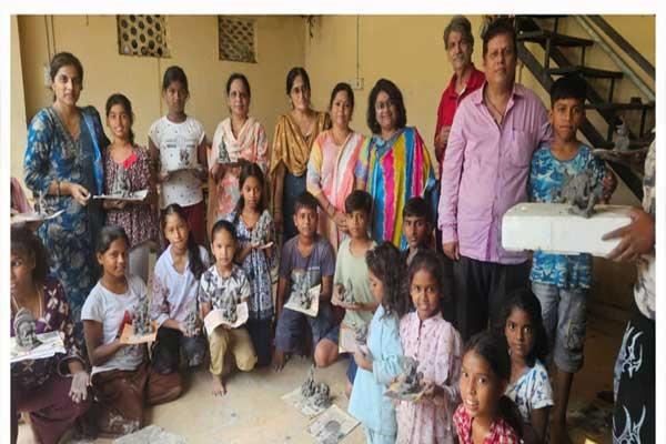 गणेशमूर्ती निर्मिती कार्यशाळा: मुलांचा सर्जनशीलतेचा विकास